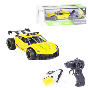 ماشین کنترلی زرد MODEL CAR مقیاس 1:12 -اسباب بازی